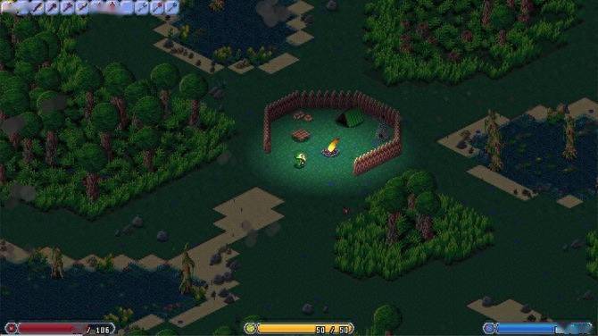 《Isometria》steam页面上线 俯视角2D沙盒生存冒险