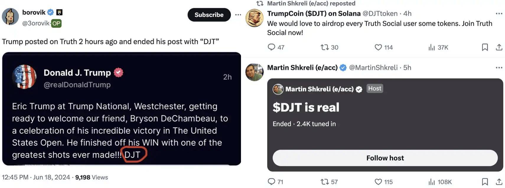 $DJT爆火<strong></p>
<p>火币</strong>，特朗普到底发没发币？