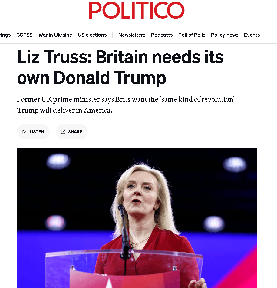 美媒：英国任期最短首相特拉斯<strong></p>
<p>安币资本</strong>，成了特朗普“迷妹”