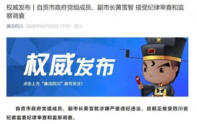涉嫌严重违纪违法<strong></p>
<p>币安中国官网</strong>，四川省自贡市政府党组成员、副市长黄雪智接受审查调查