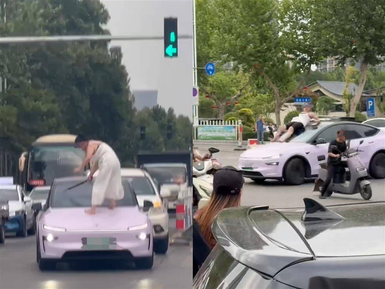 女子持械当街打砸多辆轿车<strong></p>
<p>币安交易所联盟</strong>，被顶在挡风玻璃上前行，当地：女子当场被控制，警方介入调查