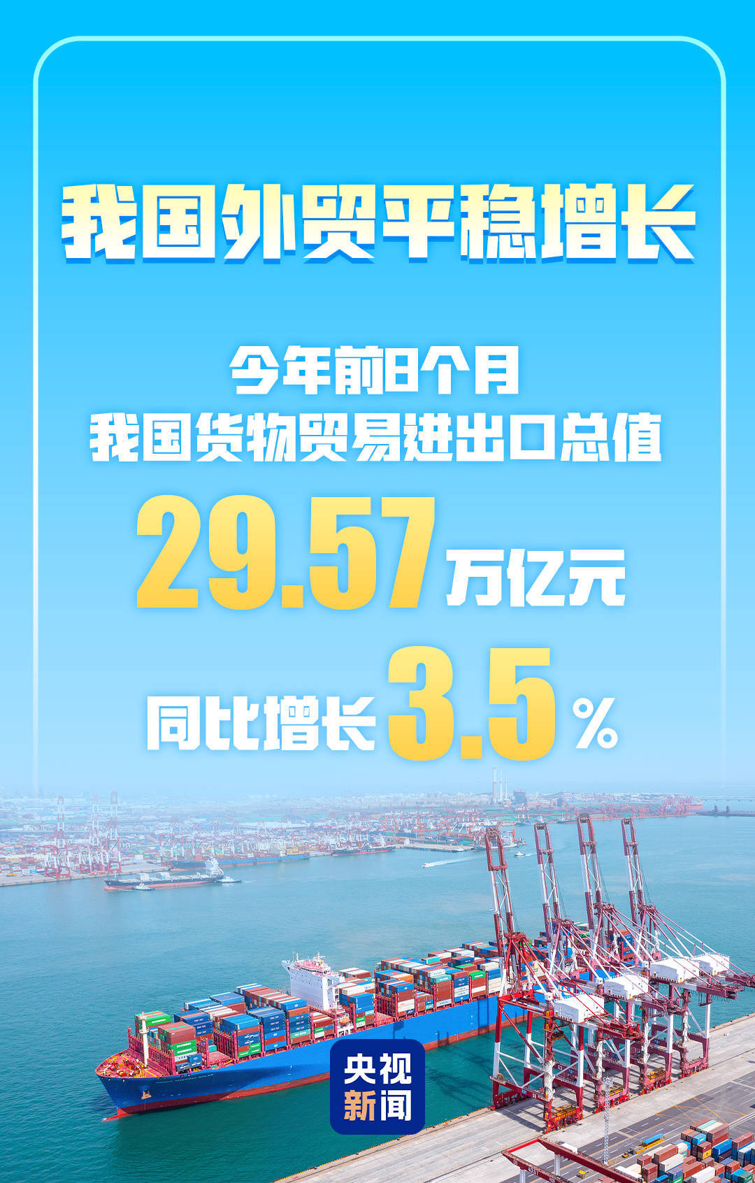 3.5%<strong></p>
<p>交易所大概多长时间到账</strong>！前8个月我国货物贸易平稳增长