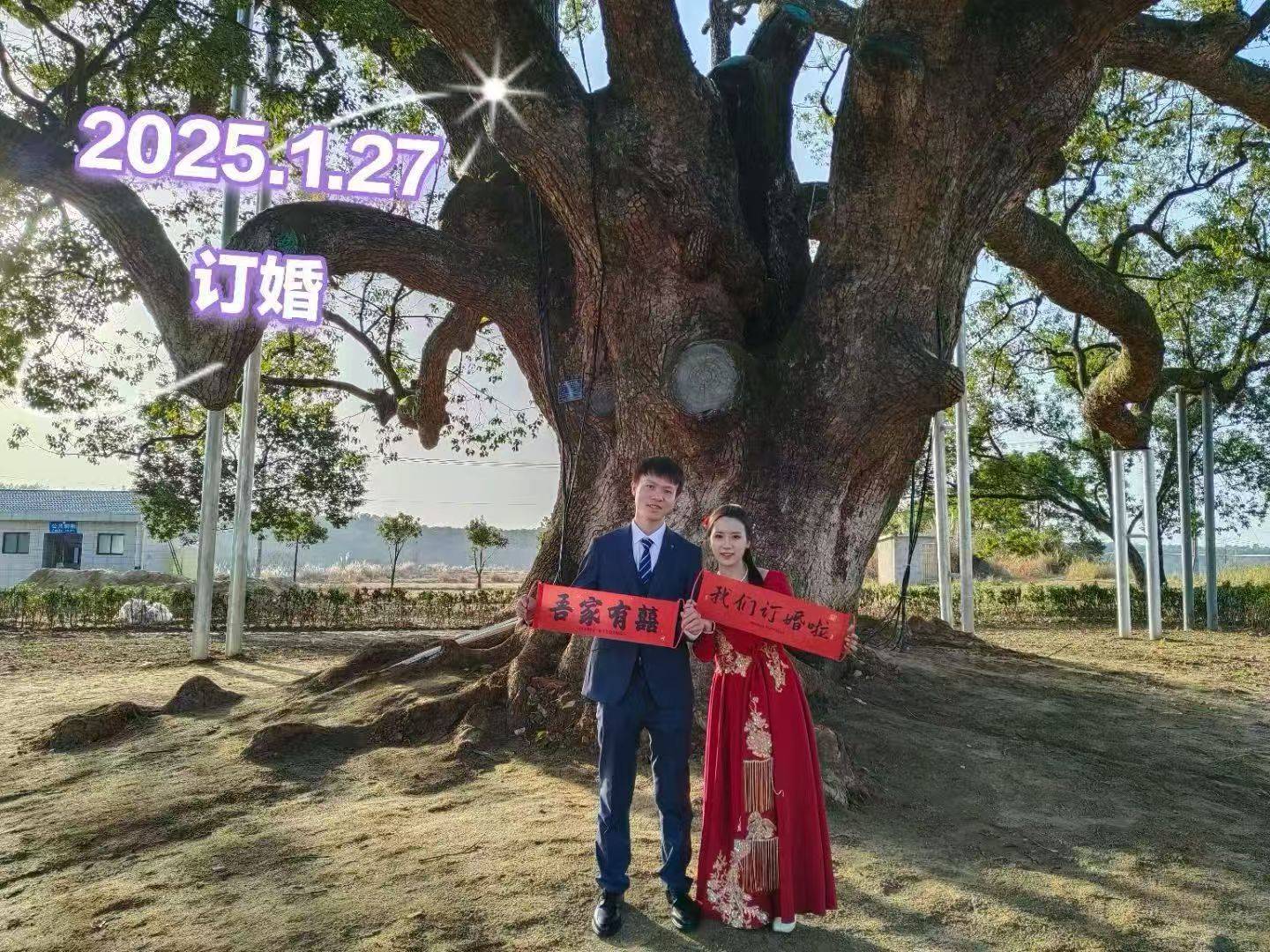 岳阳情侣连续9年在家乡千年古樟树下合影<strong></p>
<p>抹茶交易所怎么转成人民币</strong>,今年国庆终修正果:希望爱情像古树一样长久