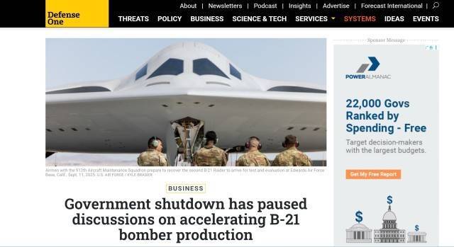 外媒:美国政府停摆<strong></p>
<p>东方雨虹股票</strong>,B-21轰炸机“迫降”