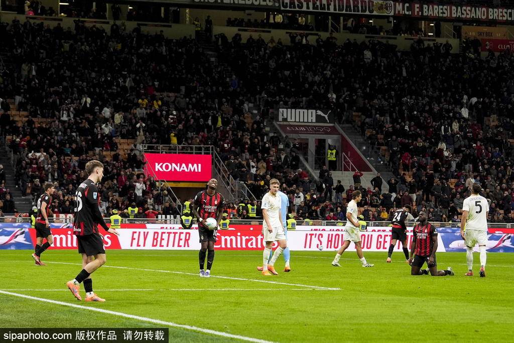 意甲-莱奥破门夸德拉多点射 米兰2-2遭比萨绝平先赛以2分领跑